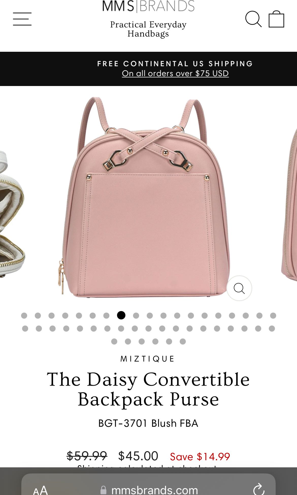 Miztique Convertible Bag, Women's 