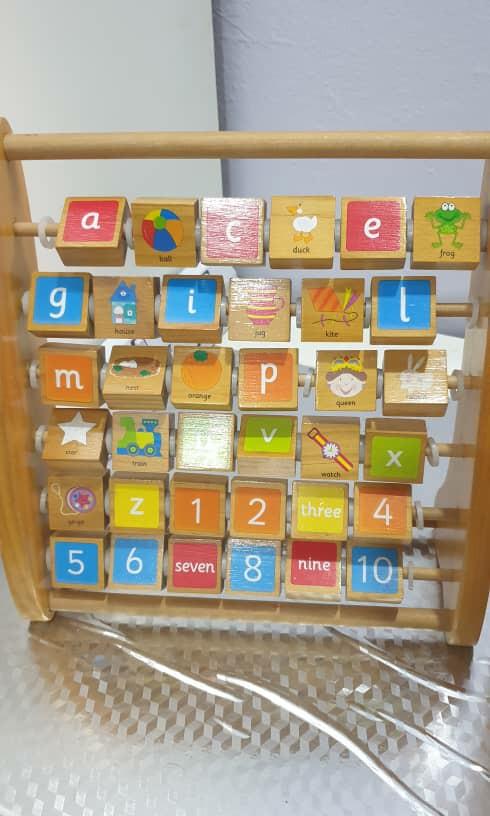 Wooden hotsell abacus mothercare