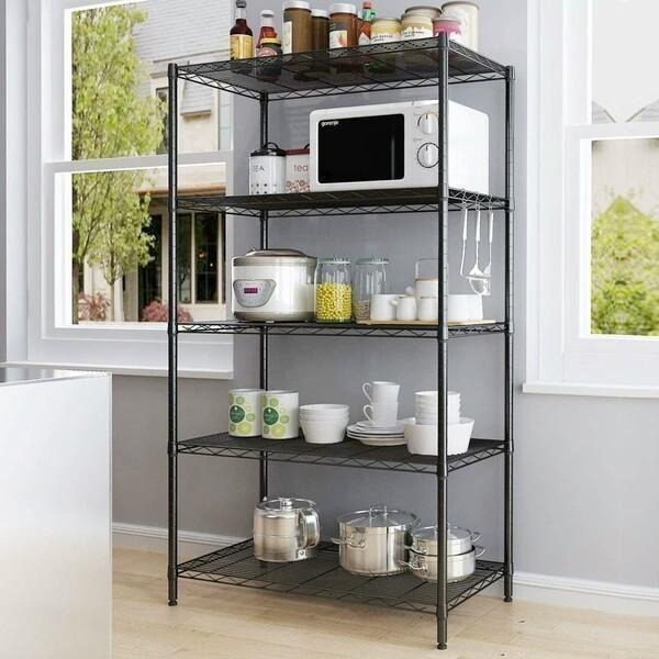 Multipurpose Strong Storage Kitchen Rack with Adjustable Height ...