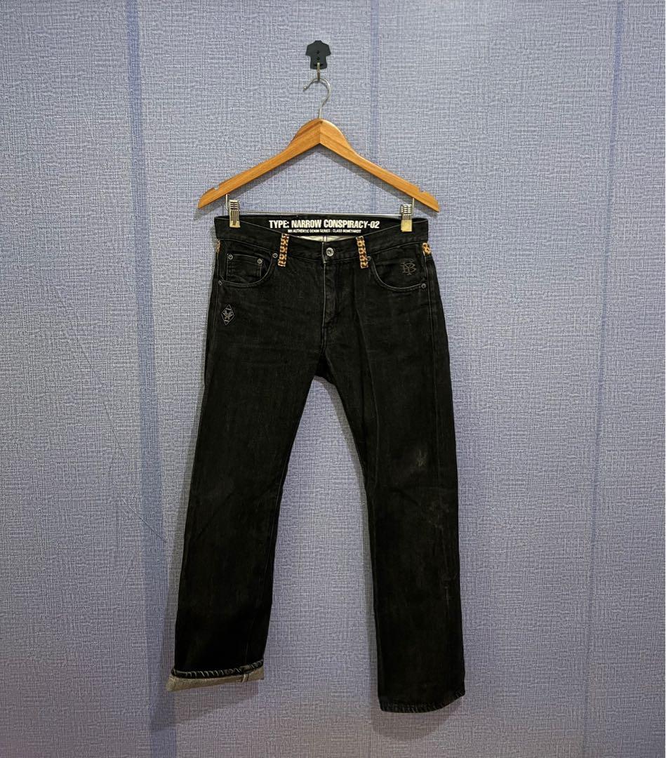 Neighborhood x stussy x boneyard conspiracy selvedge pants small on tag  waistline fits 30-31