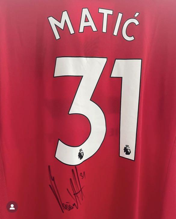 Nemanja Matic Signed Manchester United jersey, Men's Fashion, Tops & Sets, Tshirts & Polo Shirts 