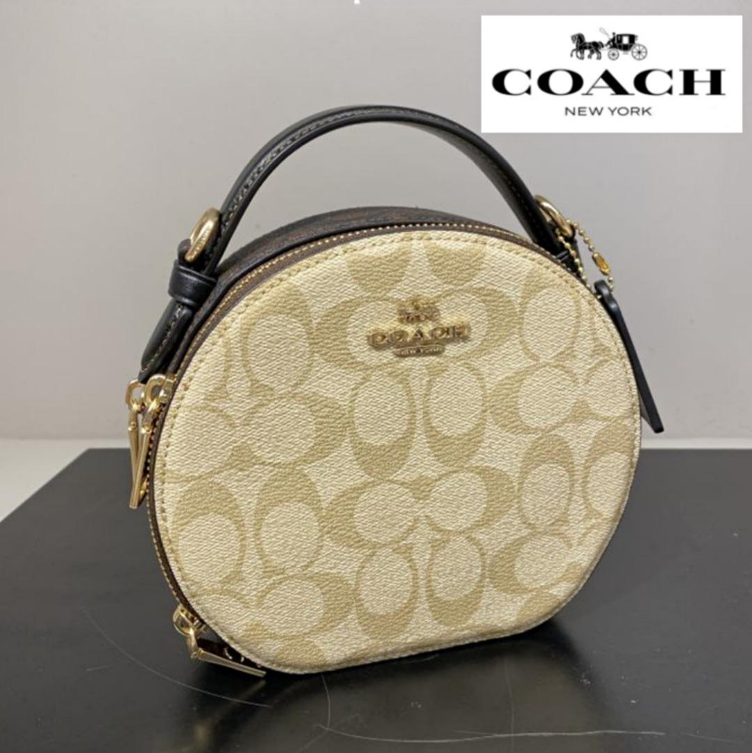 New Coach Original Canteen Crossbody In Blocked Signature Canvas Crossbody Top Handle Bag For Women Come With Complete Set Suitable for Gift Luxury Bags Wallets on Carousell