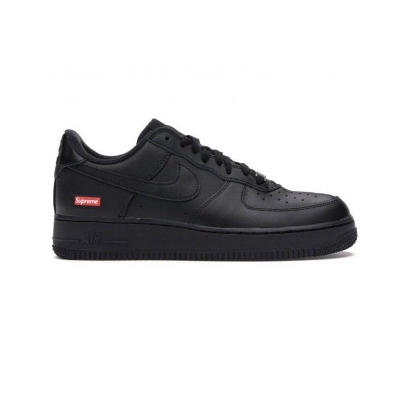 全新!NIKE AIR FORCE 1 LOW / SUPREME 黑CU9225 001, 他的時尚, 鞋