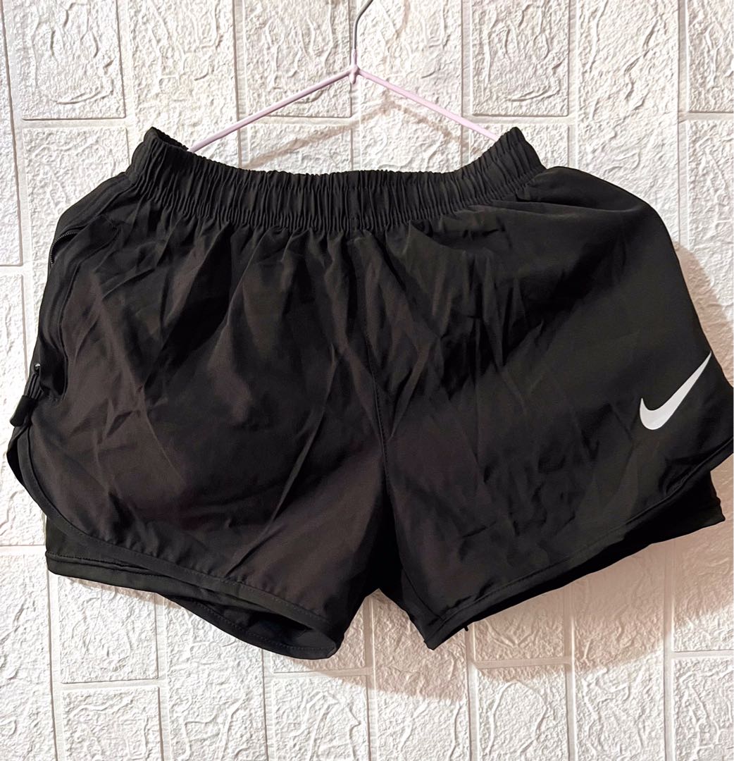 Nike running cycling shorts black, Women's Fashion, Activewear on Carousell