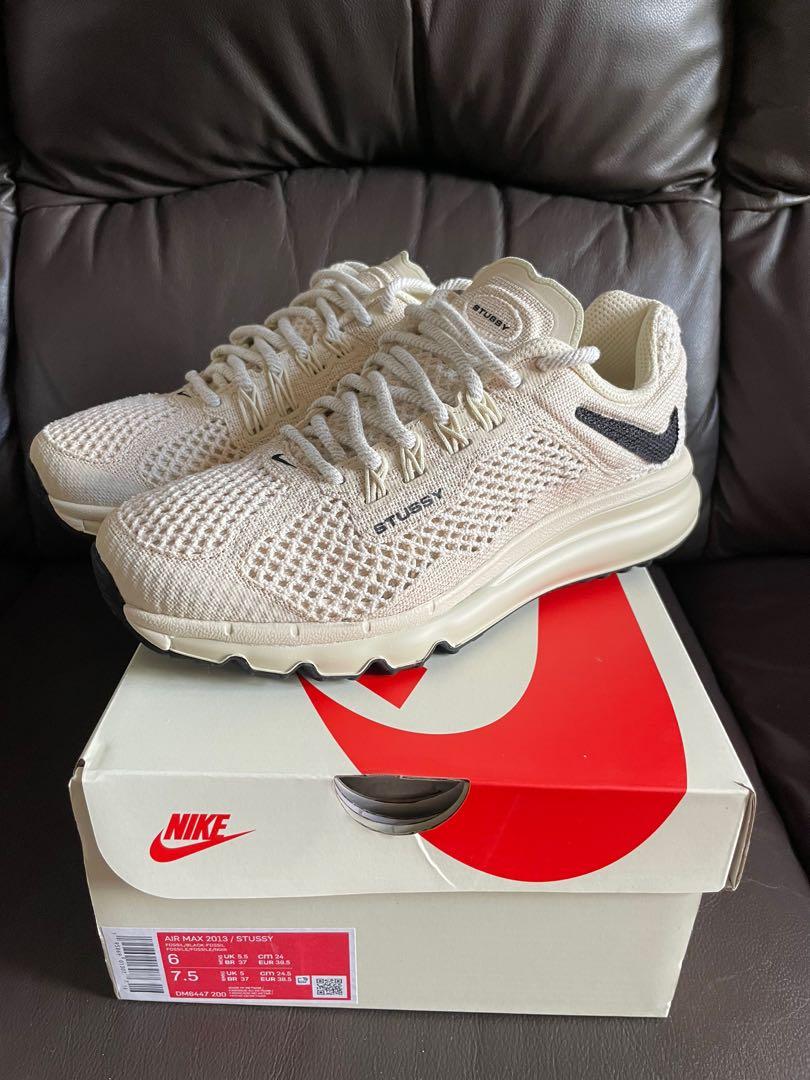 Nike x stussy air max 2013 Fossil , 女裝, 鞋, 波鞋- Carousell