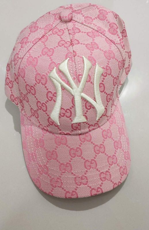 NY GUCCI cup pink, Women's Fashion, Watches & Accessories, Hats & Beanies  on Carousell