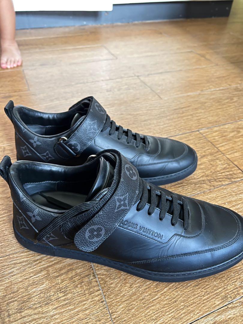 Louis Vuitton Black Damier Nylon and Nubuck Leather Fastlane Sneakers Size  43.5