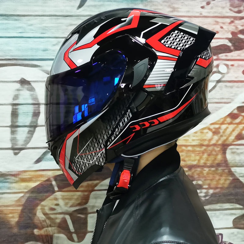 Orz motorcycle helmet men and women uncovered helmet double lens helmet