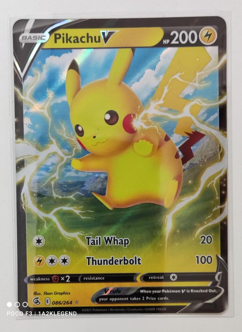 Pikachu V (ultra rare) Evolving Skies - Pokemon Card TCG, Hobbies ...