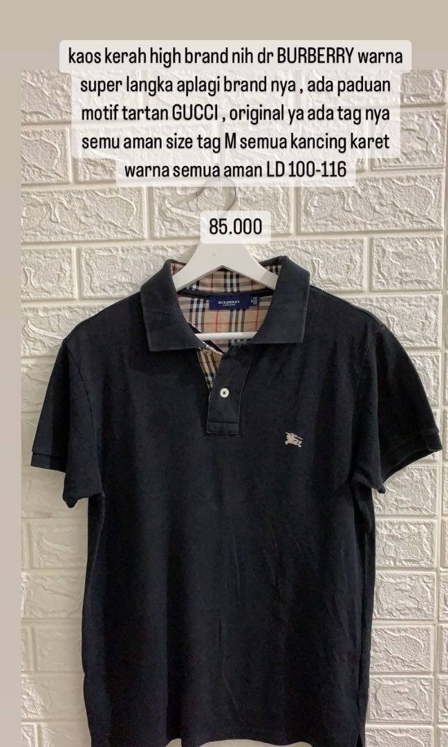 Harga polo outlet shirt burberry original
