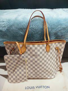 PRELOVED Louis Vuitton Damier Ebene Neverfull PM Tote MB0161