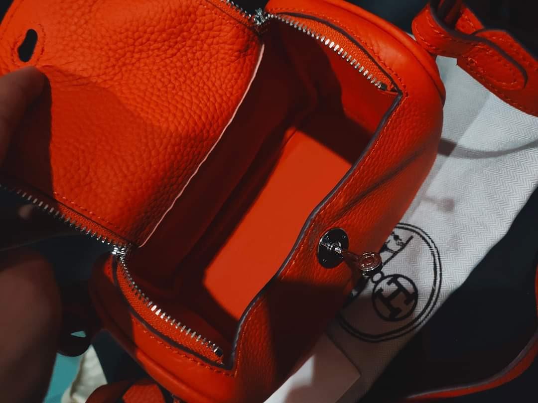 Preloved mini lindy sling (Category: Luxury Bags & Wallets) located in Cebu City. Submitted by day.98 (Listing ID 1178876178, Image 3). Description: from japan surplus togo leathee genuine leather no flaws riri zipper coded.