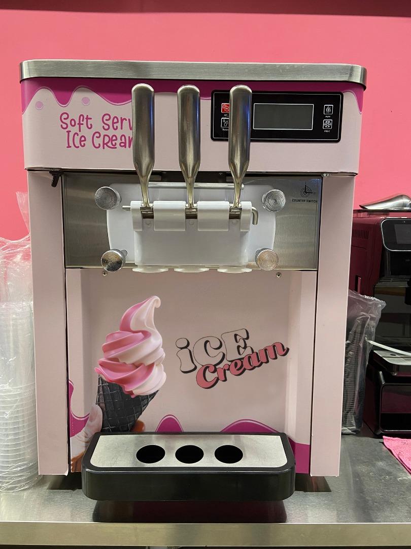 Pink soft serve ice cream machine new arrivals