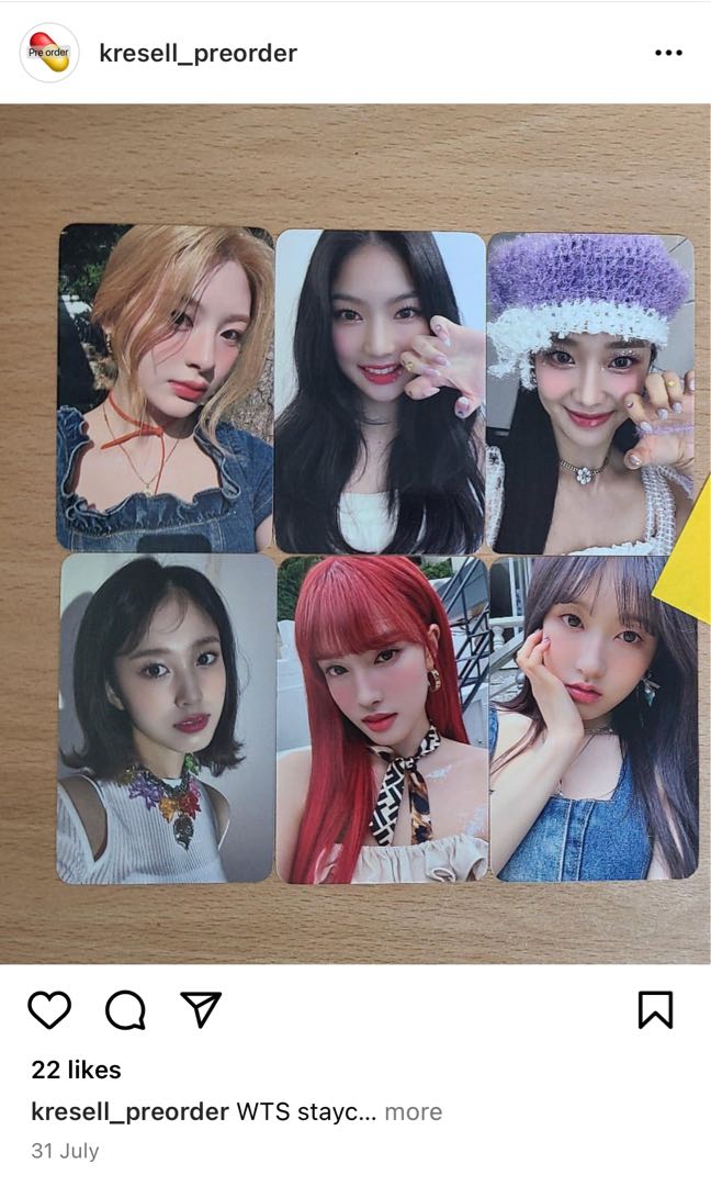 【preorder】stayc applemusic pob photocard set we need love apple music