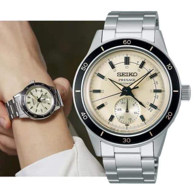 Presage style 60’s with power reserve indicator (Category: Men's Watches) located in Manila. Submitted by shopthevintage (Listing ID 1178912739, Image 1). Description: Presage style 60’s with power reserve indicator Model : SSA447J1 & SSA449J1 Price : 30,000 pesos each *DM for BIG BIG DISCOUNTS *DM for BIG BIG DISCOUNTS Brandnew and complete with 1 year warranty Free deliver within manila area COD basis basta kaya po namin sa area Shipping transa