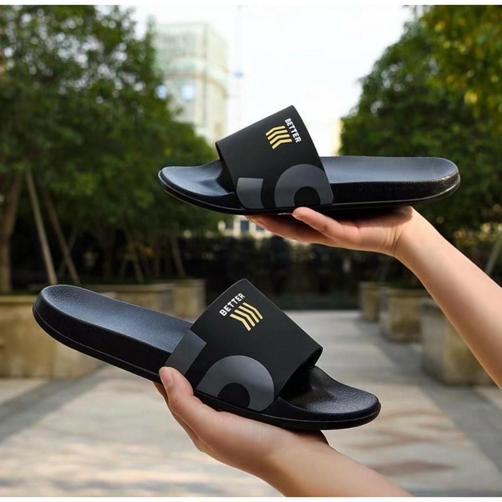 PROMO Sandal Slide Sandal Slip On Karet Pria Wanita S BETTER