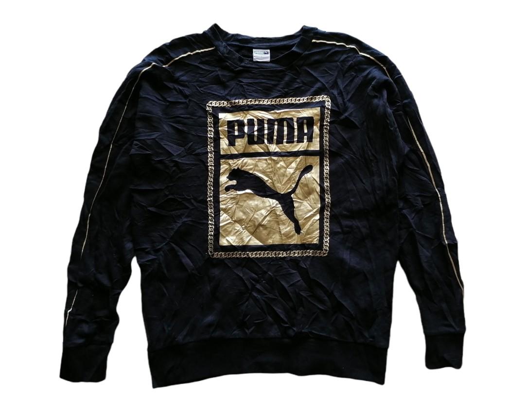 Puma gold store logo sweatshirt