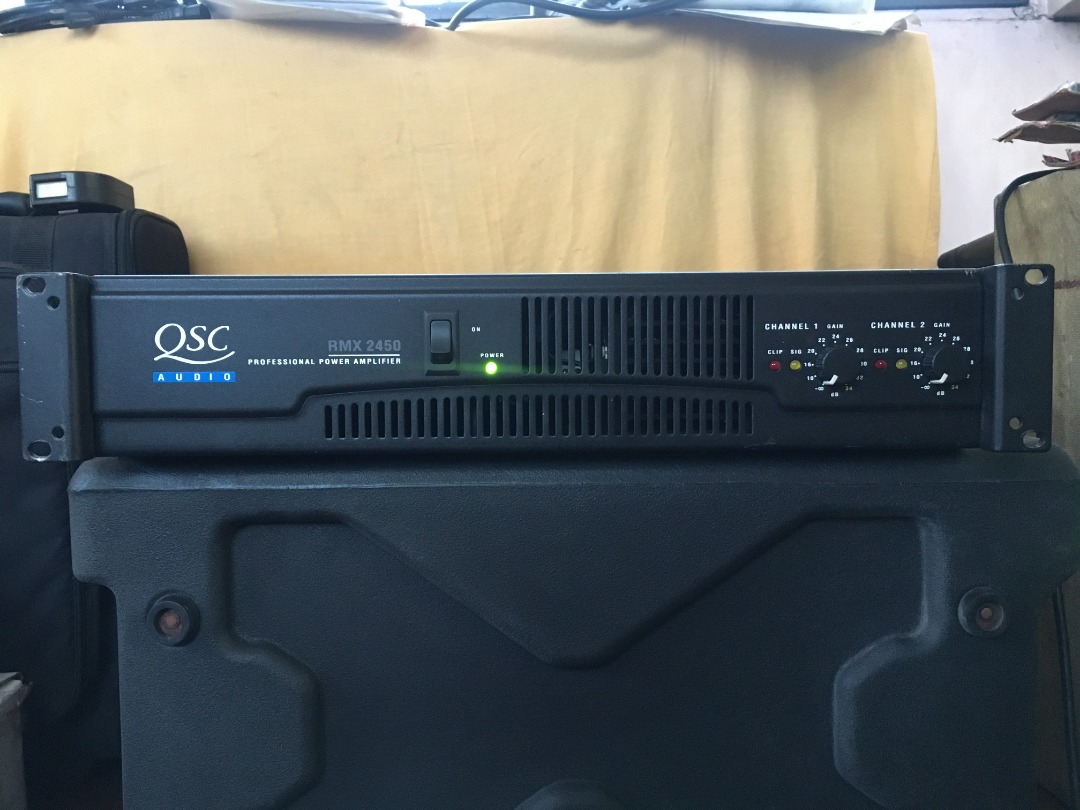 QSC RMX2450 Power Amplifier, Audio, Soundbars, Speakers & Amplifiers on