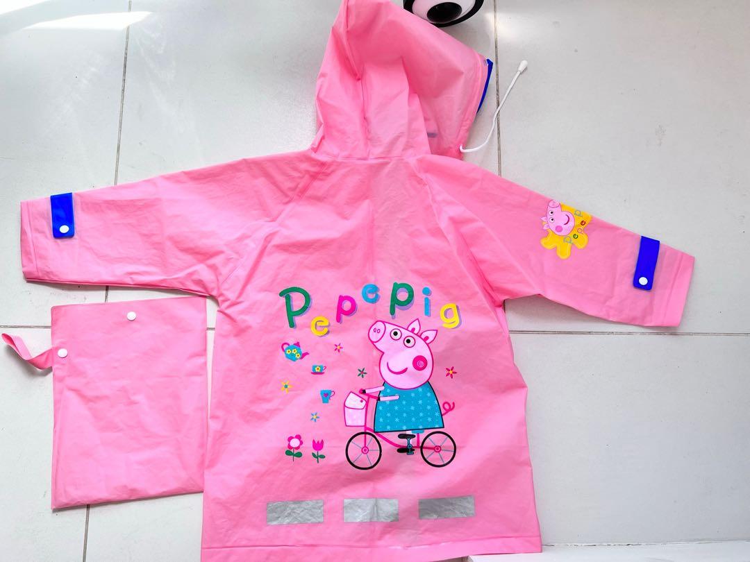 rain coat pink Peppa pig