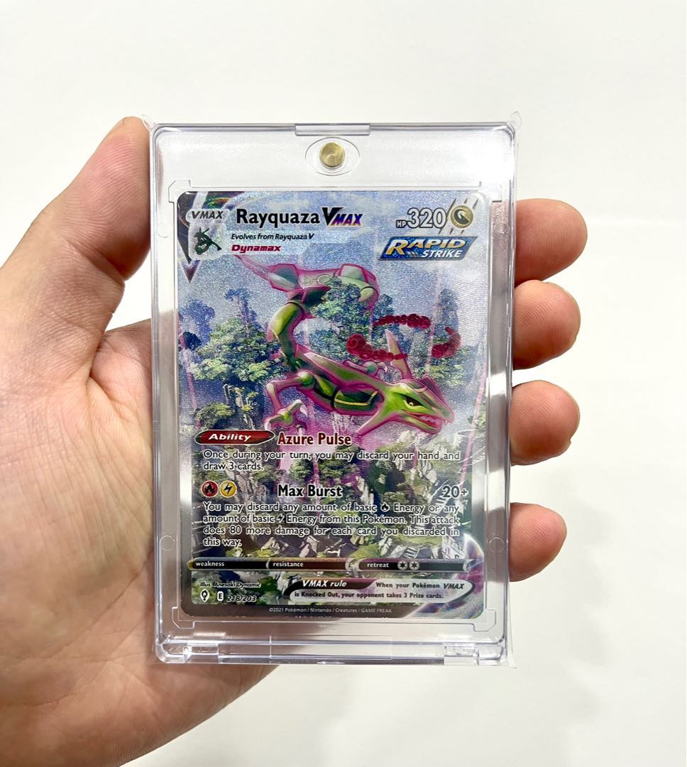 Rayquaza VMax AA Evolving Skies, Hobbies & Toys, Toys & Games on Carousell