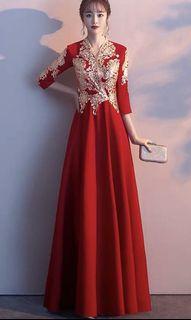 red wedding dress chinese style