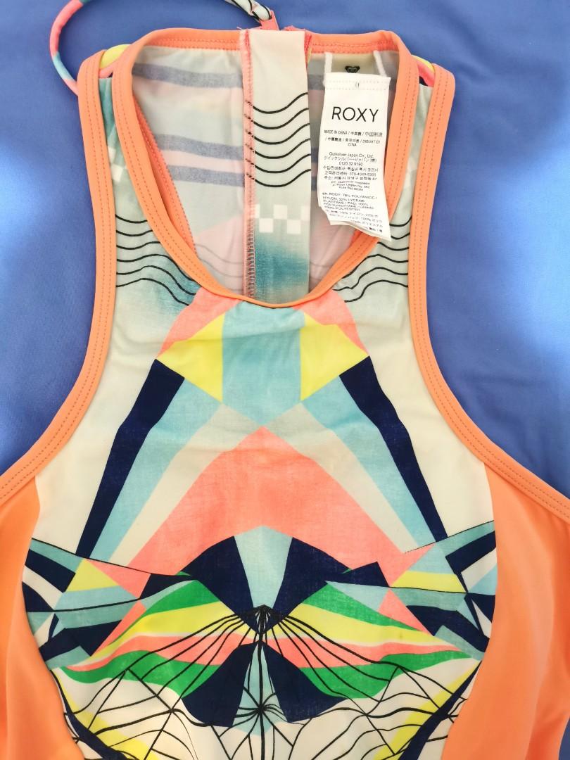 ROXY Quicksilver Back Zip One Piece Swimsuit, Women's Fashion, Swimwear