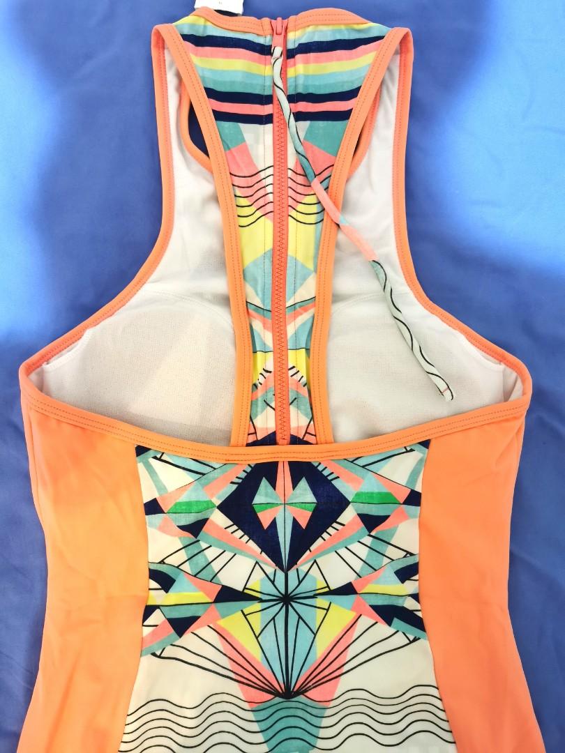 ROXY Quicksilver Back Zip One Piece Swimsuit, Women's Fashion, Swimwear