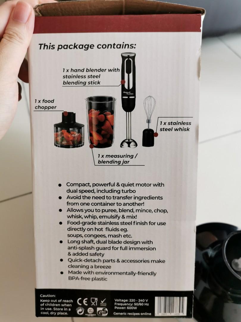 Russell Taylors Multifunctional Hand Blender HB6, TV & Home Appliances