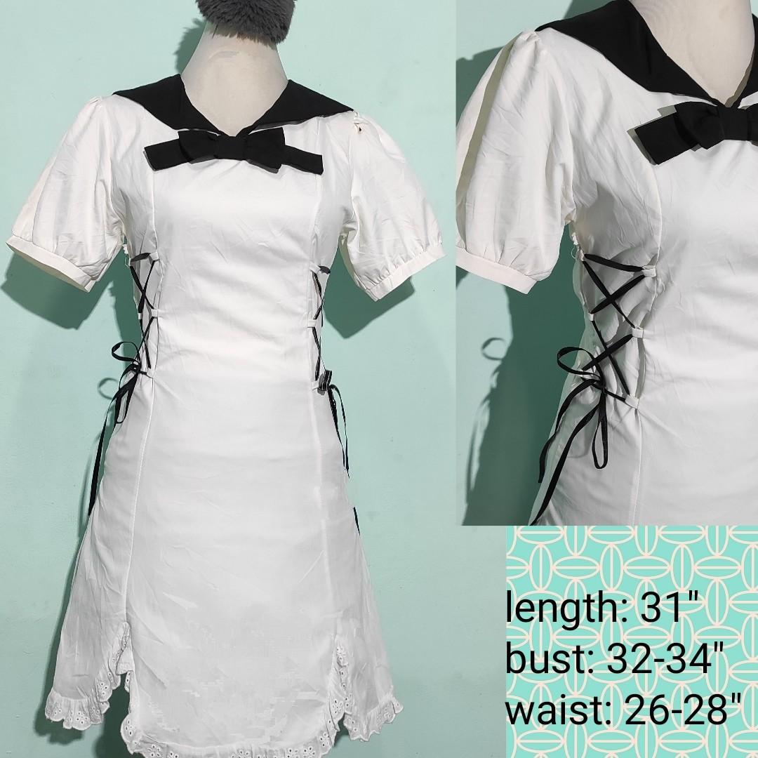 Sailor Collar Aline Korean Fashion Dress, Women's Fashion, Dresses