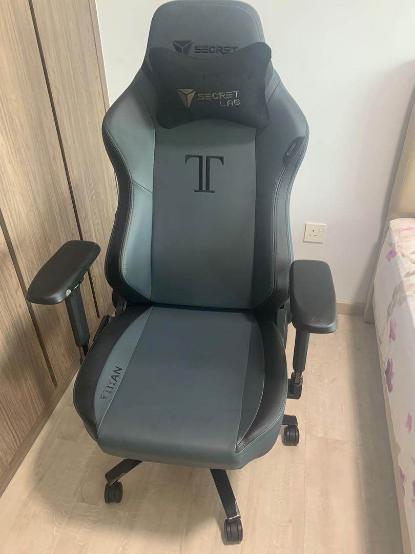 Secret lab Titan 2020 - leather, Furniture & Home Living, Furniture ...