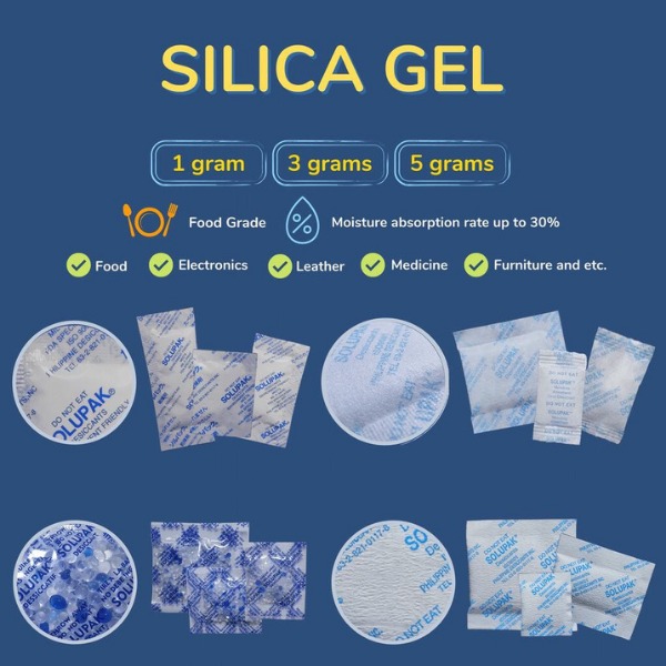 SILICA GEL DESICCANTS SOLUPAK BRAND, Hobbies & Toys, Stationary & Craft