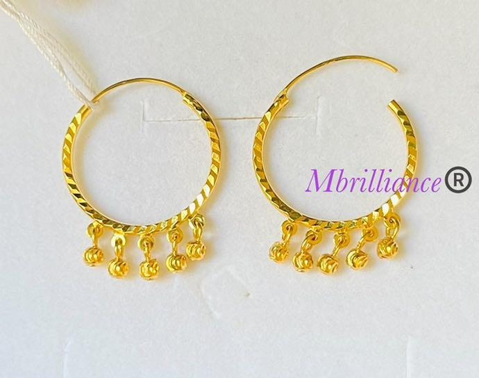 Gold earrings clearance baliya
