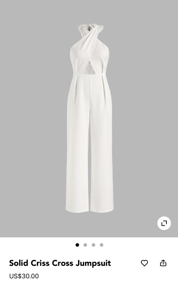 Criss Cross Back Fitted Jumpsuit