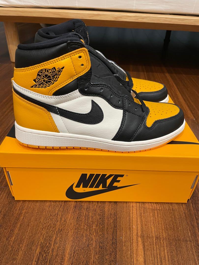STEAL AIR JORDAN 1 TAXI YELLOW TOE UK8 UK8.5 BNIB Men s