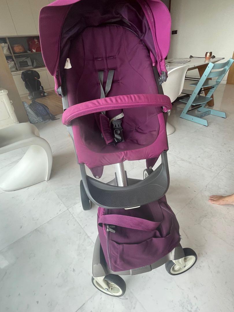 Stokke purple stroller deals