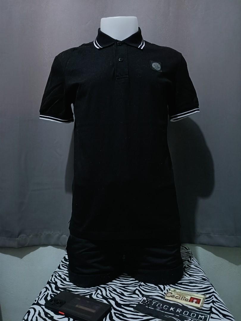 Stone island tipped polo shirt outlet