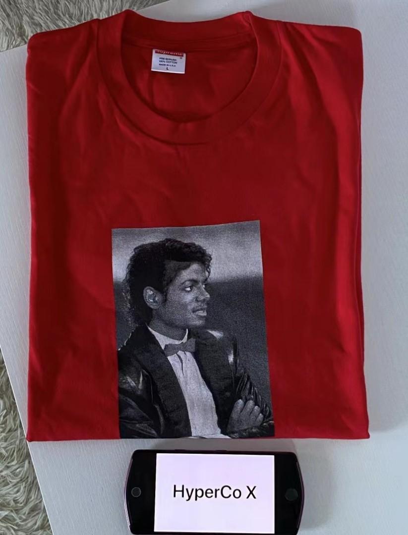 Supreme Michael Jackson Tee Red Men s Fashion Tops Sets