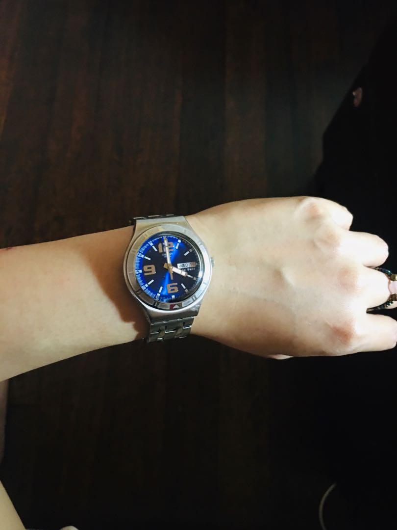 Swatch Irony Stainless Steel Patented Water Resistant Swiss Made
