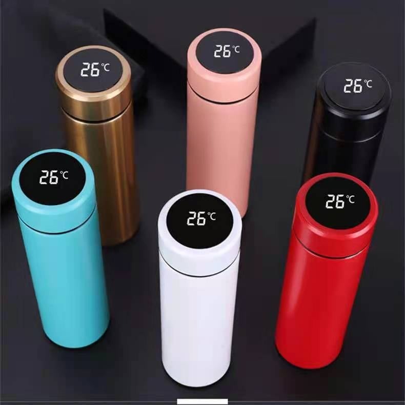 Thermal Tumbler With LED Temperature Display, 500ml Stainless Insulated ...