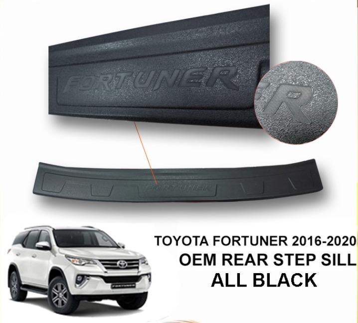 Toyota Fortuner 2016 to 2020 OEM Rear Stepsill w/ Refelctor / All Black ...