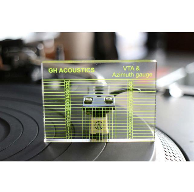 Vinyl turntable Tonearm VTA Cartridge Azimuth Alignment Ruler Headshell