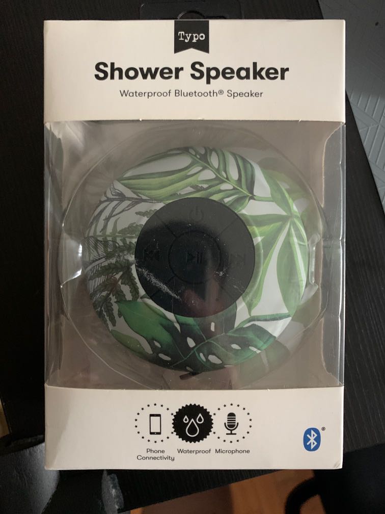 Typo shower speaker, Audio, Soundbars, Speakers & Amplifiers on Carousell
