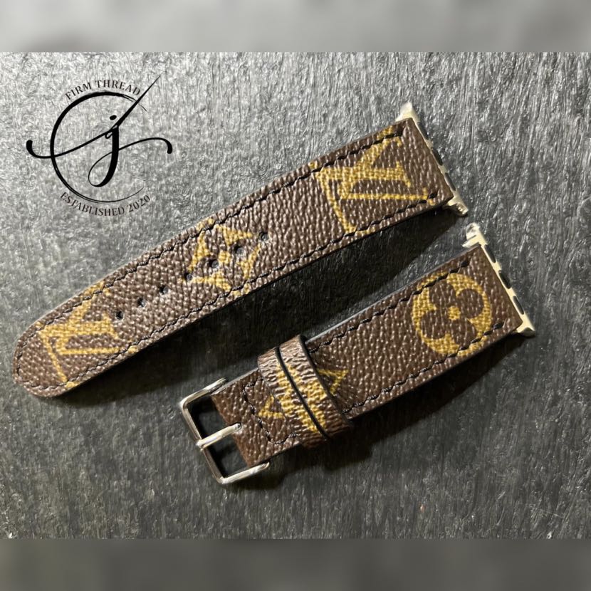 Upcycled Louis Vuitton Apple Watch Bands - Straight A Style