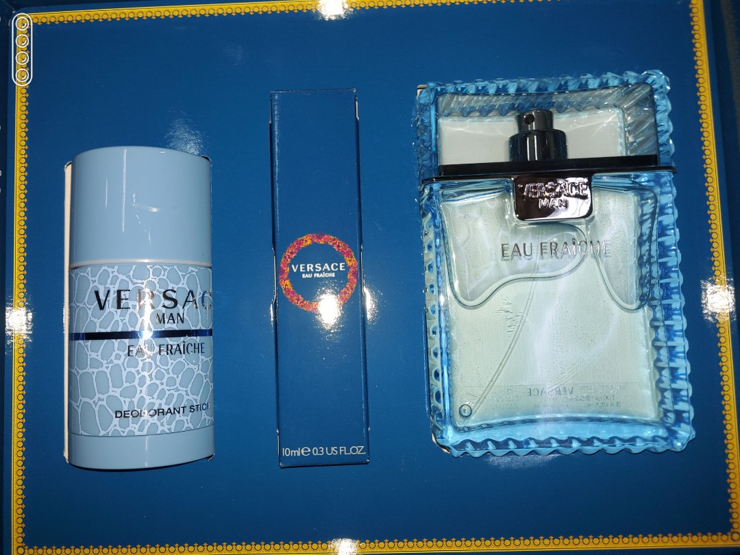 versace eau fraiche set, Beauty & Personal Care, Fragrance & Deodorants