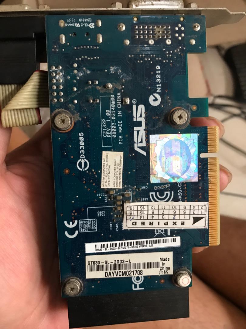 VGA NVidia Asus GT630 Kepler 2GB Silent