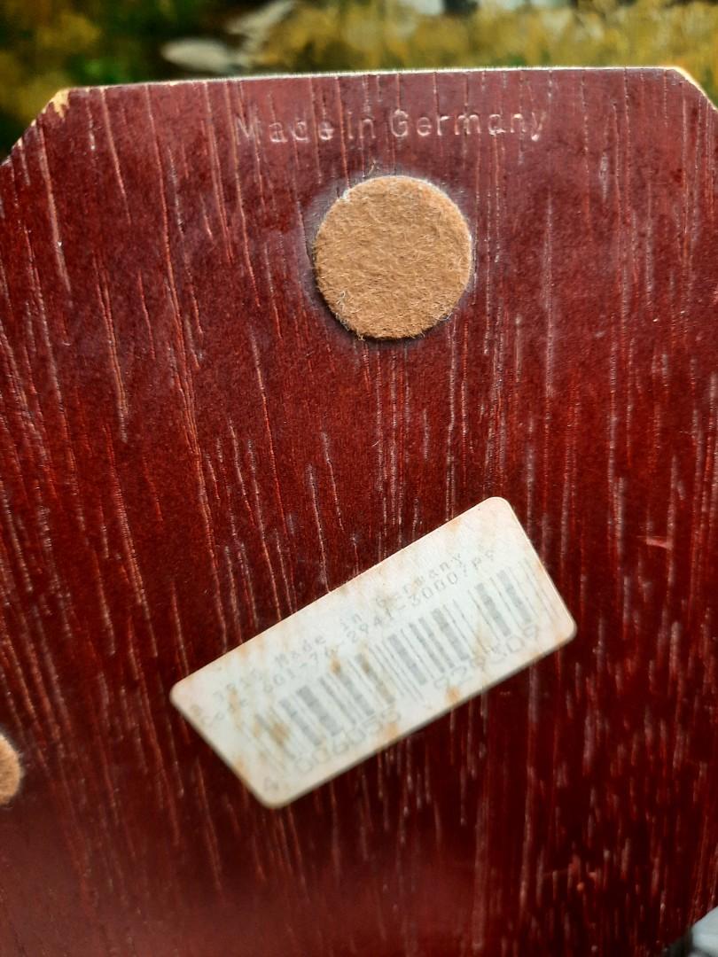 Vintage Bulova ship alarm clock in octagon wooden box, Hobbies & Toys