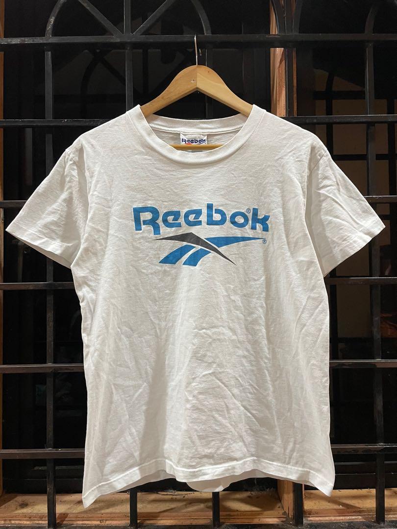 Vintage reebok shirt Men s Fashion Tops Sets Tshirts Polo Shirts on Carousell