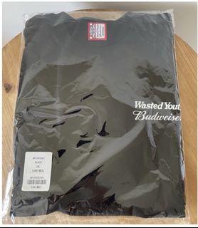 Wasted Youth x Budweiser T-Shirt Black 百威 短袖 聯名 2XL 現貨