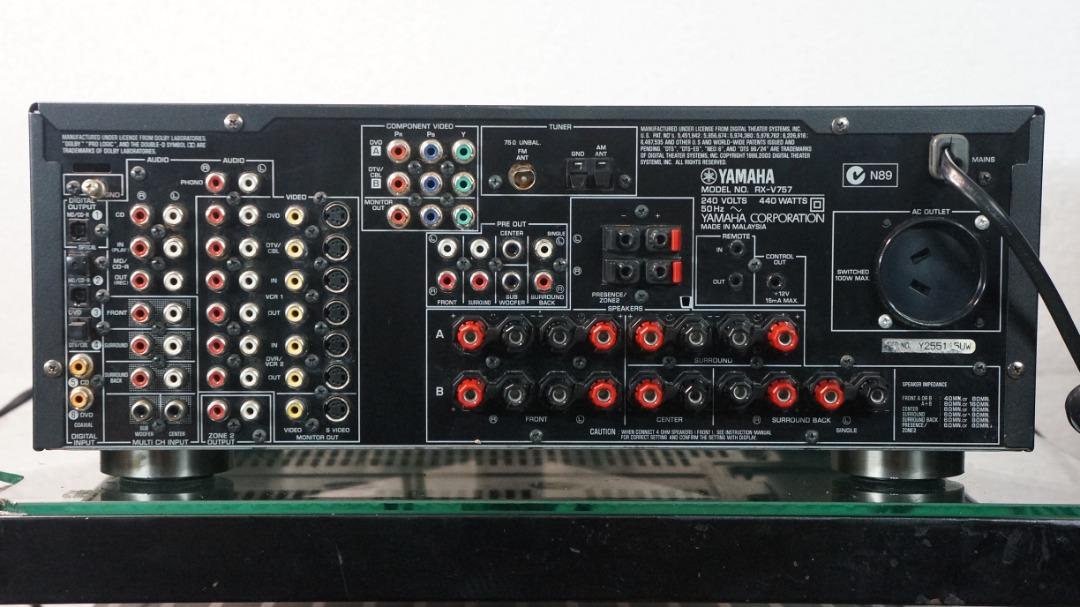 Yamaha RXV757 7.1ch Natural Sound Home Theatre AV Receiver, Audio