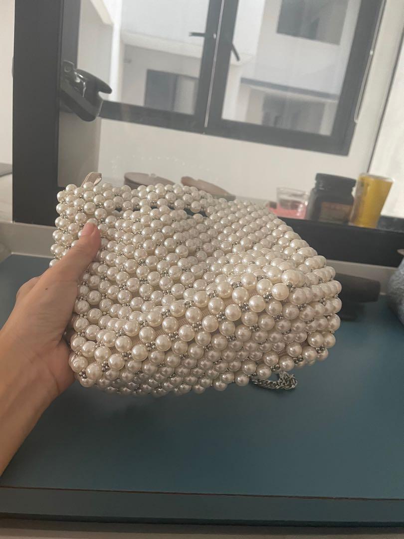 Zara pearl bag crossbody, Women's Fashion, Bags & Wallets, Crossbody